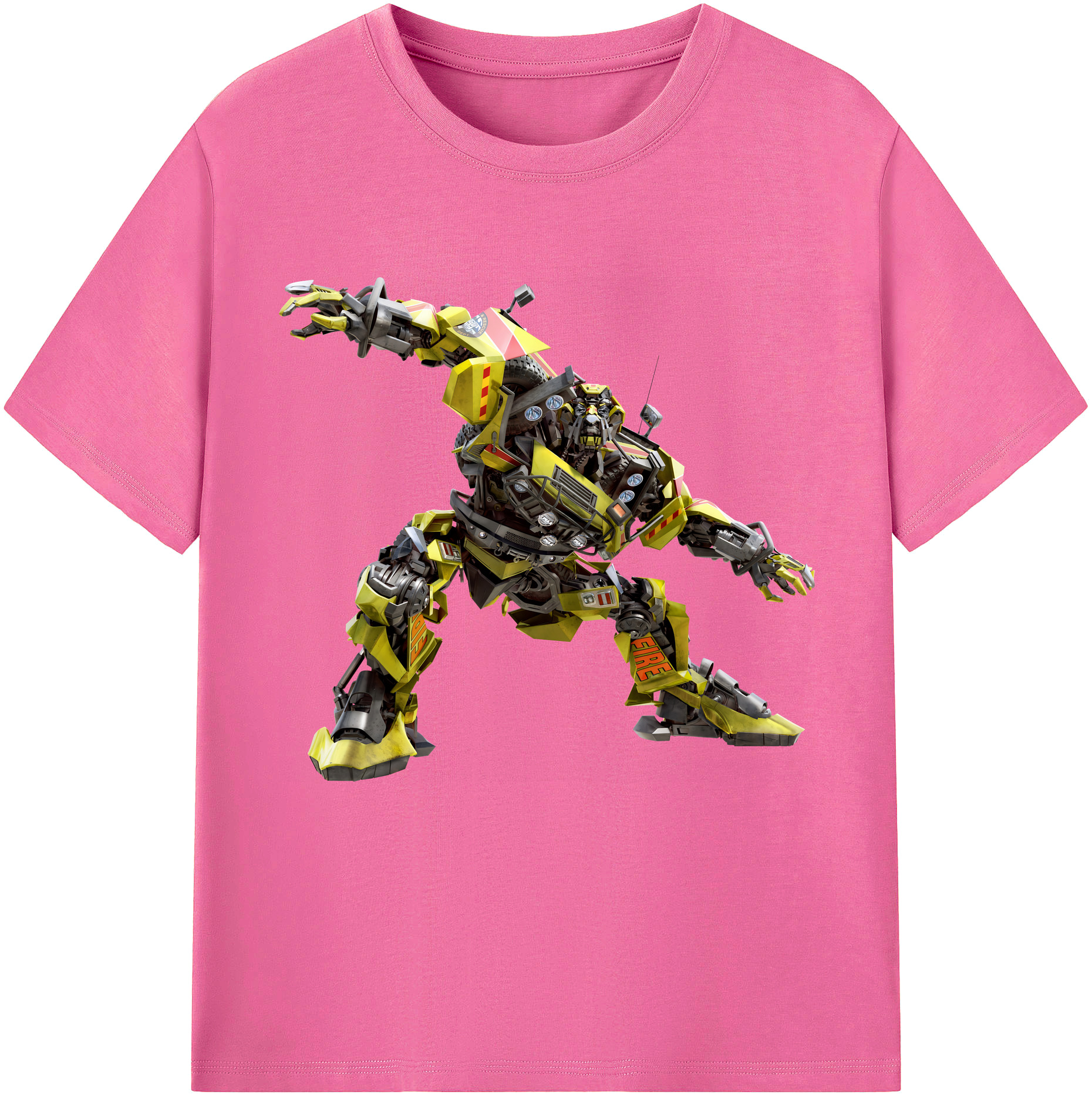 （画像用） Transformers トランスフォーマー レディースカジュアルプリントTシャツ（綿100％）